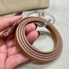 Craie / Gold / Mauve Pale Mini Kelly 19CM Epsom Leather Silver Hardware Full Handmade