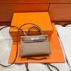 3G Alexander Mini Kelly 19CM Epsom Leather Silver Hardware Full Handmade