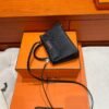 CK89 Black/Noir Mini Kelly 19CM Epsom Leather Silver Hardware Full Handmade