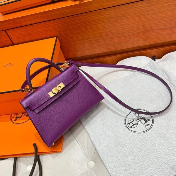 P9 Anemone Mini Kelly 19CM Epsom Leather Gold Hardware Full Handmade