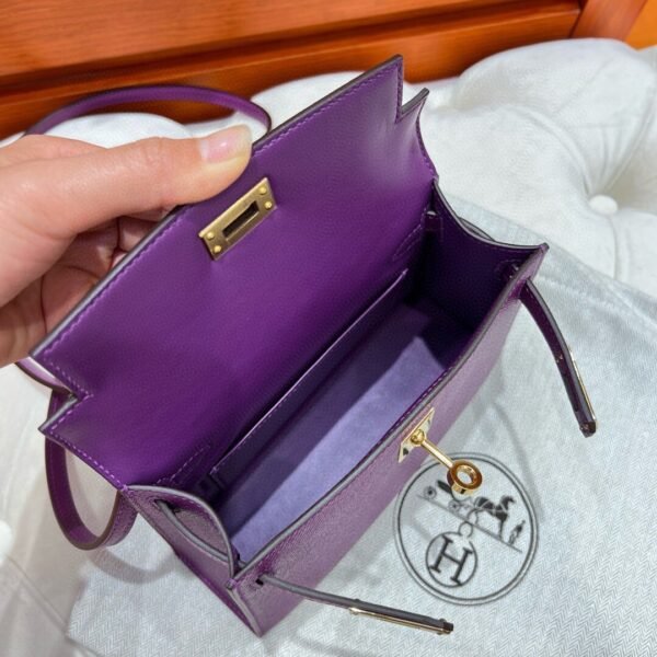 P9 Anemone Mini Kelly 19CM Epsom Leather Gold Hardware Full Handmade