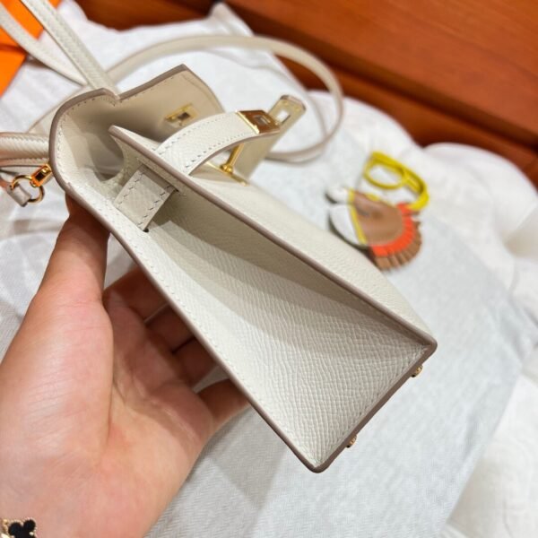 CK10 Craie Mini Kelly 19CM Epsom Leather Gold Hardware Full Handmade