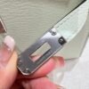 0S Vert FIzz Mini Kelly 19CM Chever Leather Silver Hardware Full Handmade