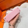 3Q Rose Sakura Mini Kelly 19CM Chever Leather Silver Hardware Full Handmade