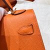 93 Orange Mini Kelly 19CM Epsom Leather Gold Hardware Full Handmade