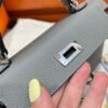 0L Cris Meyer Mini Kelly 19CM Epsom Leather Gold Hardware Full Handmade