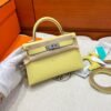 1Z Jayne Poussin Mini Kelly 19CM Epsom Leather Silver Hardware Full Handmade