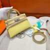 1Z Jayne Poussin Mini Kelly 19CM Epsom Leather Silver Hardware Full Handmade