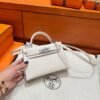 CK10 Craie Mini Kelly 19CM Epsom Leather Silver Hardware Full Handmade