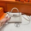CK10 Craie Mini Kelly 19CM Epsom Leather Silver Hardware Full Handmade