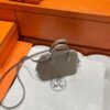CK18 Etoupe Mini Bolide Goatskin Chever Leather Silver Hardware Full Handmade