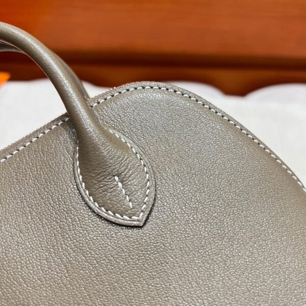 CK18 Etoupe Mini Bolide Goatskin Chever Leather Silver Hardware Full Handmade