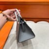 Gris Ciment / Matte Crocodile / Gris Meyer Birkin Faubourg 20CM Silver Hardware Full Handmade