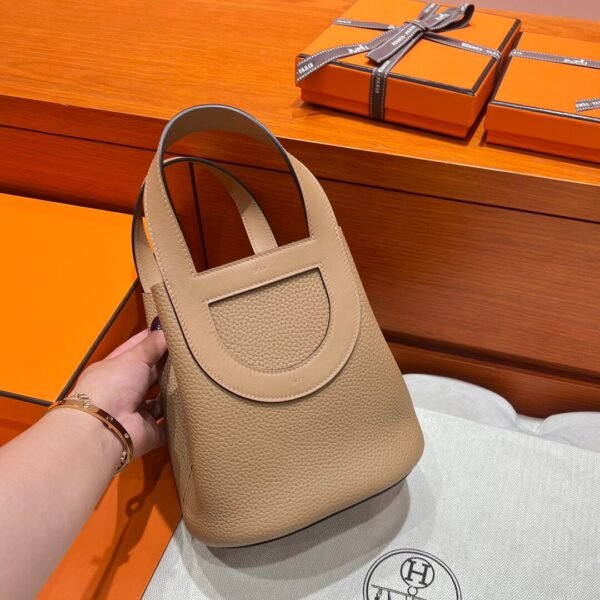 0M Chai ln The Loop 18CM Clemence Leather Gold Hardware Full Handmade
