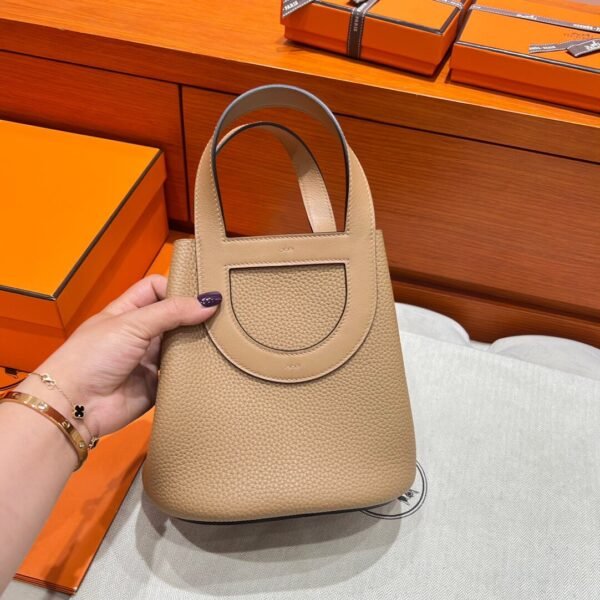 0M Chai ln The Loop 18CM Clemence Leather Gold Hardware Full Handmade