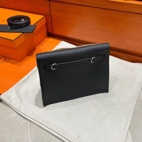 CK89 Black Danse 22CM Evercolor Leather Silver Hardware Full Handmade