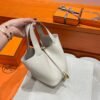 CK10 Craie Picotin Look 18CM Clememce Leather Gold Hardware Full Handmade