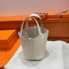 CK10 Craie Picotin Look 18CM Clememce Leather Gold Hardware Full Handmade