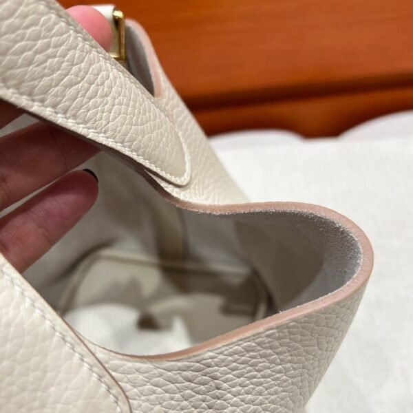 CK10 Craie Picotin Look 18CM Clememce Leather Gold Hardware Full Handmade