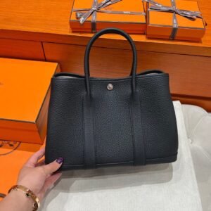 CK89 Nior / Black Graden Party 30CM Negonda Leather Silver Hardware Full Handmade