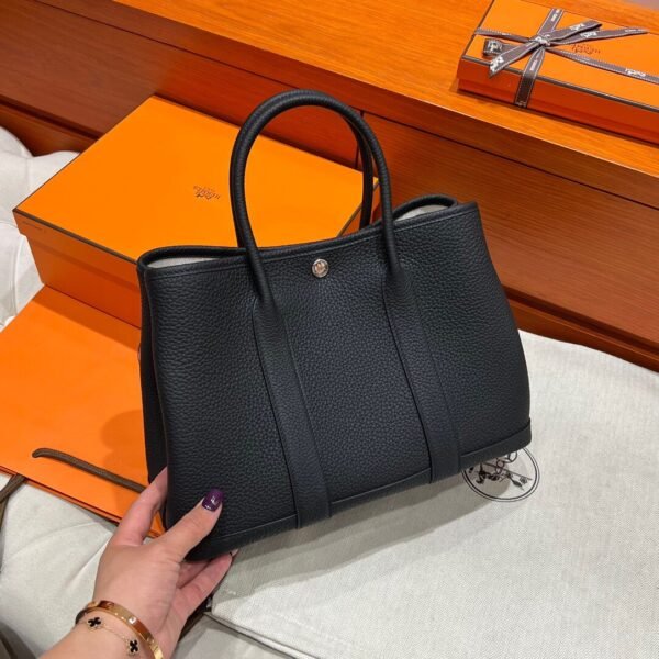 CK89 Nior / Black Graden Party 30CM Negonda Leather Silver Hardware Full Handmade