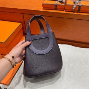 N5 Cassis In the Loop Clemence Leather Gold Hardware Full Handmade