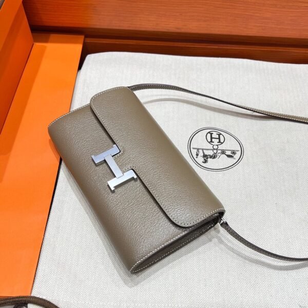 CK18 Etoupe Kelly To Go Epsom Leather Silver Hardware Full Handmade