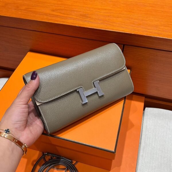 CK18 Etoupe Kelly To Go Epsom Leather Silver Hardware Full Handmade