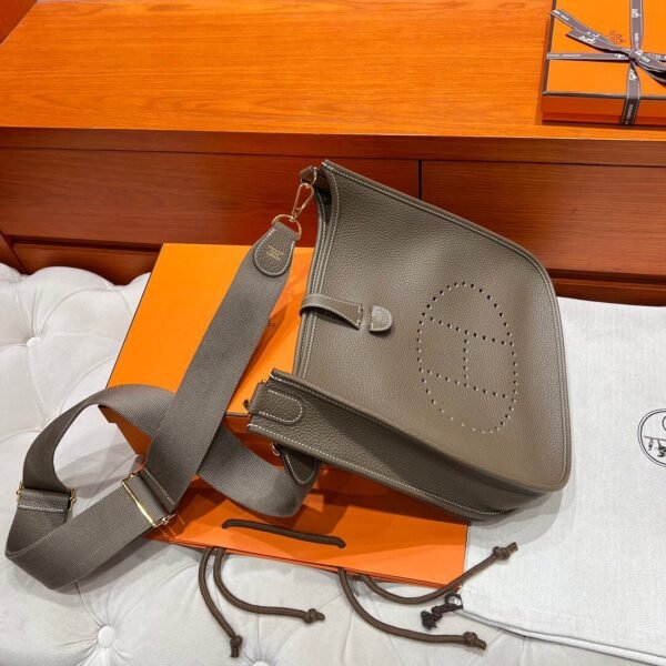 CK18 Etoupe Evelyne 29CM Clememce Leather Gold Hardware Full Handmade