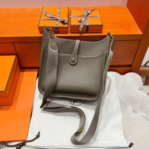 CK18 Etoupe Evelyne 29CM Clememce Leather Gold Hardware Full Handmade