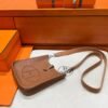 CK37 Gold Mini Evelyne 17CM Tc Leather Silver Hardware Full Handmade
