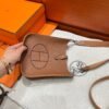 CK37 Gold Mini Evelyne 17CM Tc Leather Silver Hardware Full Handmade