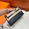 CK89 Black Kelly Elan Madame Leather Silver Hardware Full Handmade