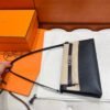 CK89 Black Kelly Elan Madame Leather Silver Hardware Full Handmade