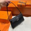 CK89 Black Kelly Elan Madame Leather Silver Hardware Full Handmade