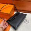 CK89 Black Kelly Elan Madame Leather Silver Hardware Full Handmade