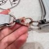 08 Bleu Pale Mini Evelyne 17CM Tc Leather Silver Hardware Full Handmade