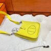 9R Lime Mini Evelyne 17CM Tc Leather Silver Hardware Full Handmade