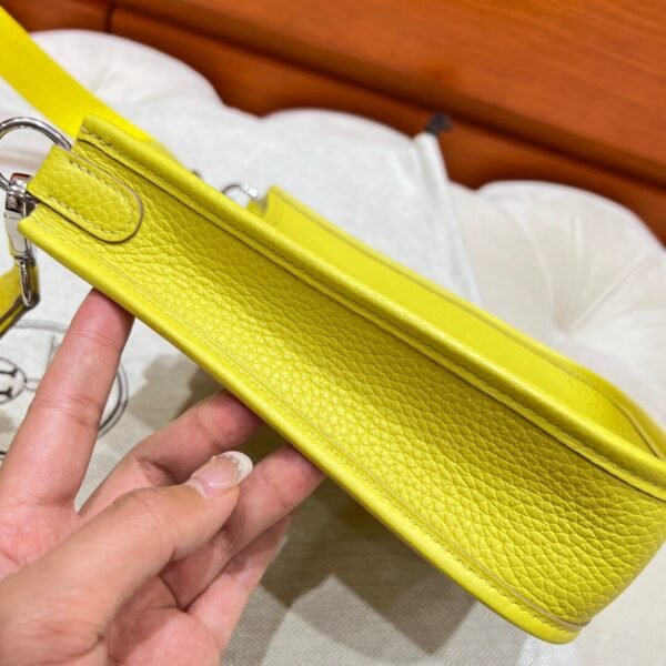 9R Lime Mini Evelyne 17CM Tc Leather Silver Hardware Full Handmade
