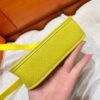 9R Lime Mini Evelyne 17CM Tc Leather Silver Hardware Full Handmade