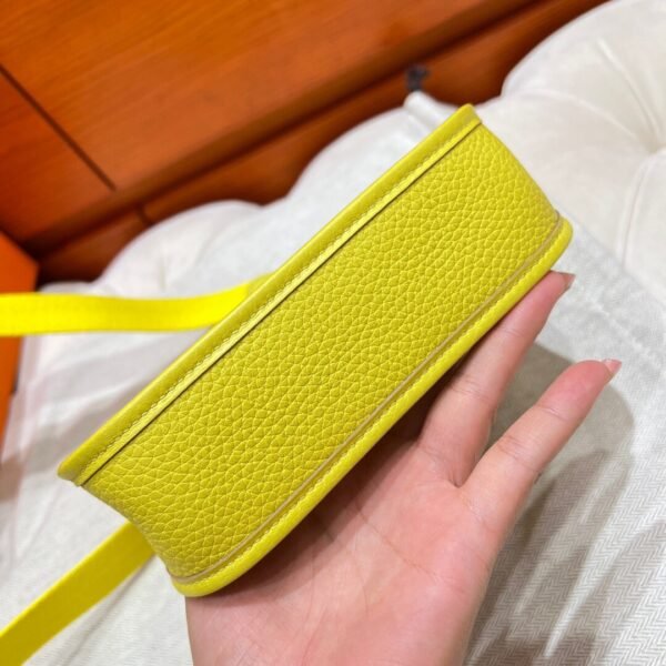 9R Lime Mini Evelyne 17CM Tc Leather Silver Hardware Full Handmade