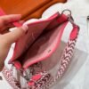 8W Rose Azalea Mini Evelyne 17CM Tc Leather Silver Hardware Full Handmade