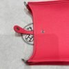 8W Rose Azalea Mini Evelyne 17CM Tc Leather Silver Hardware Full Handmade