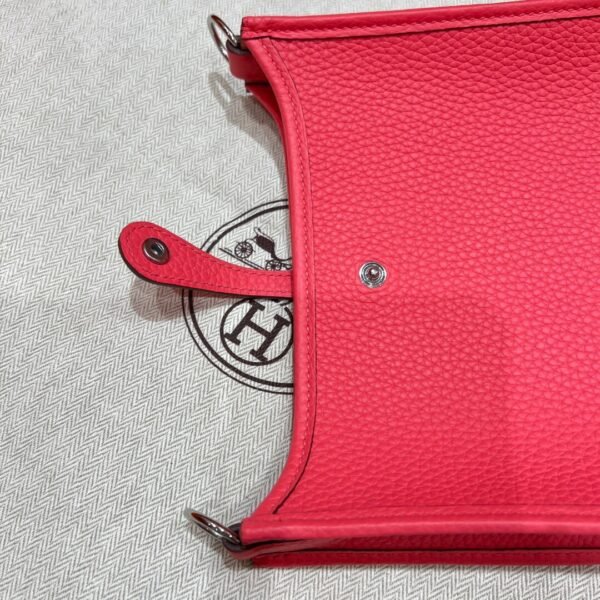 8W Rose Azalea Mini Evelyne 17CM Tc Leather Silver Hardware Full Handmade