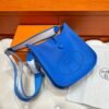 T7 Bleu Hydra Evelyne 29CM Tc Leather Silver Hardware Full Handmade