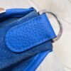 T7 Bleu Hydra Evelyne 29CM Tc Leather Silver Hardware Full Handmade