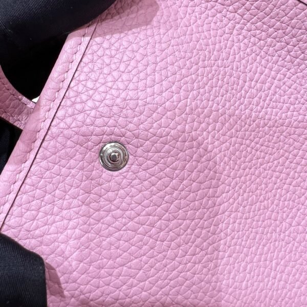 X9 Mauve Sylvester Mini Evelyne 17CM Tc Leather Silver Hardware Full Handmade