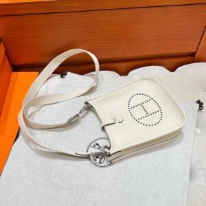 I2 Nara Mini Evelyne 17CM Tc Leather Silver Hardware Full Handmade