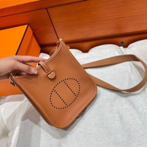 CK37 Gold Mini Evelyne 17CM Tc Leather Gold Hardware Full Handmade