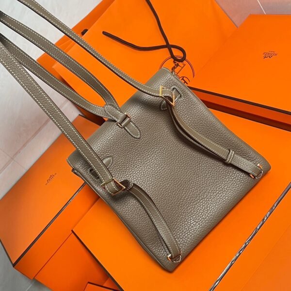 CK18 Etoupe Kelly Ado 21CM Clemence Leather Gold Hardware Full Handmade